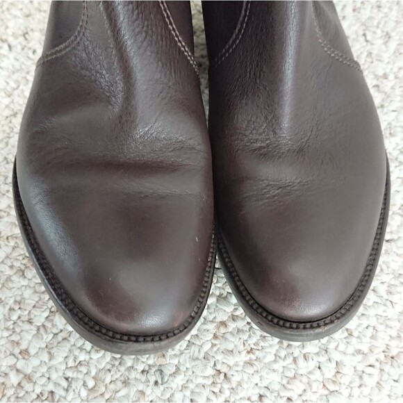 J. crew riding genuine leather boot - dark brown size 7 - Picture 5 of 11
